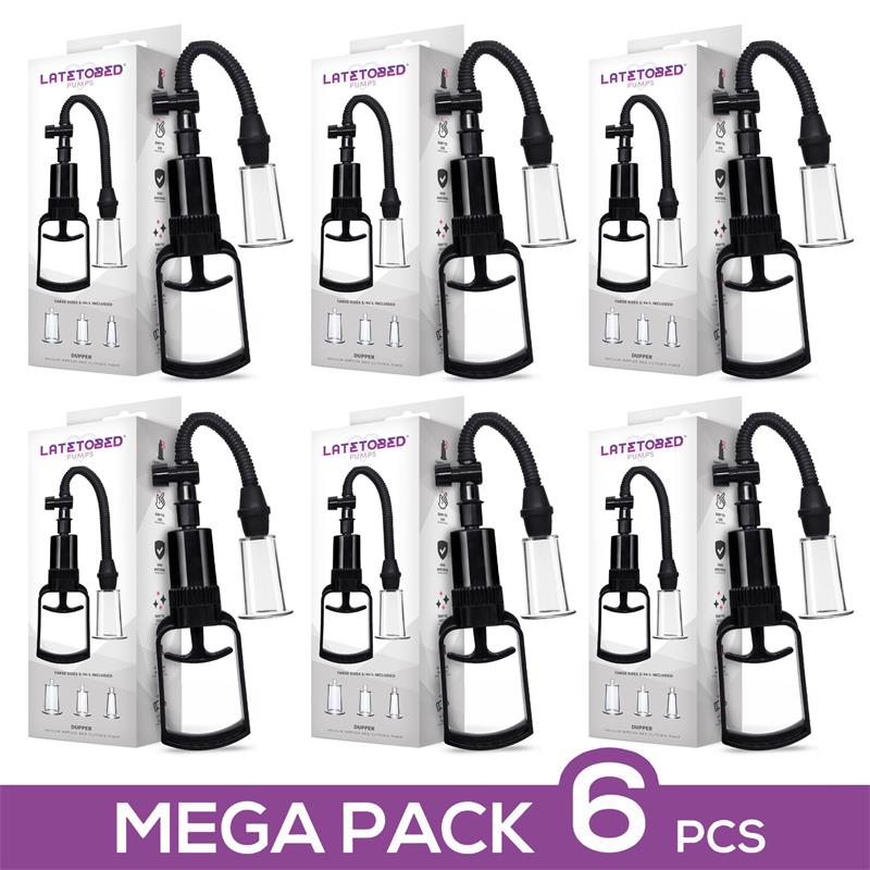 Pack 6 uds Dupper Nipples and Clitoris Manual Pump 3 Cups
