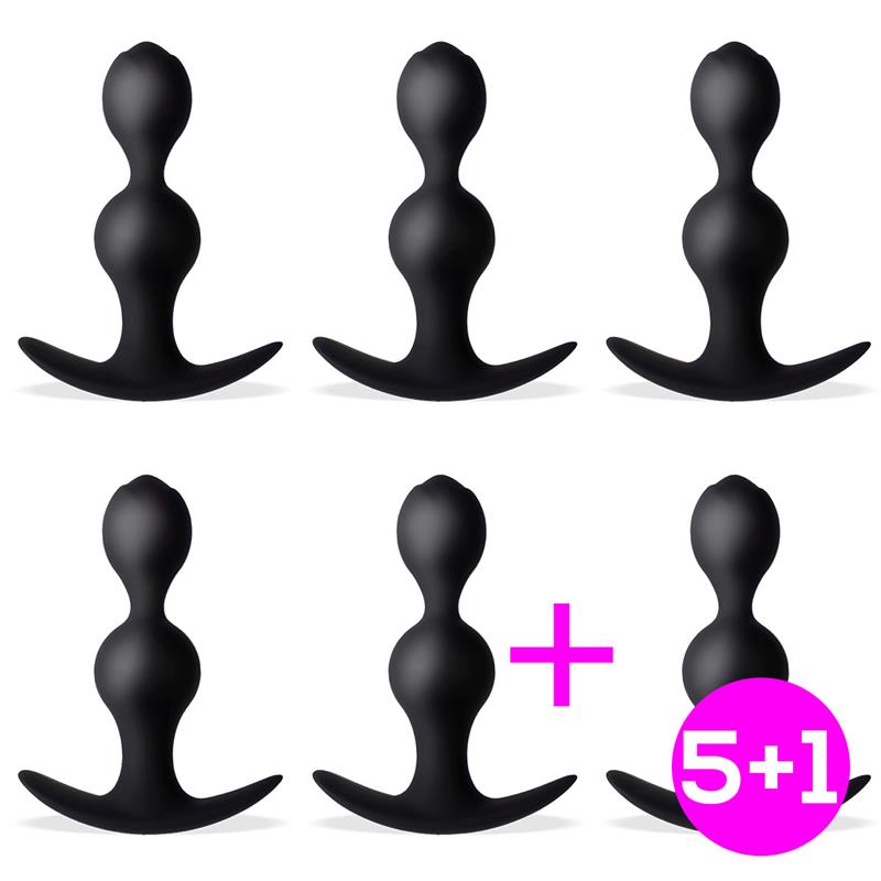 Pack 51 Davar Anal Plug Silicone Black