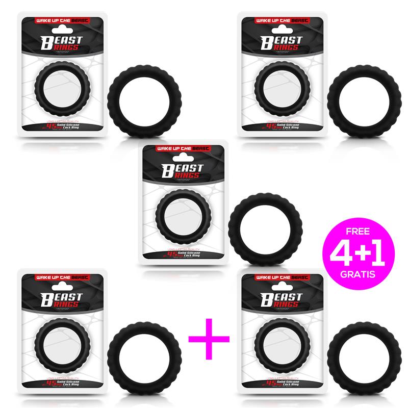 Pack 41 Solid Silicone Cock Ring 45 cm