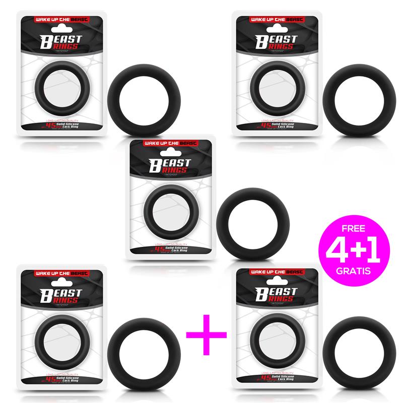 Pack 41 Solid Silicone Cock Ring 45 cm