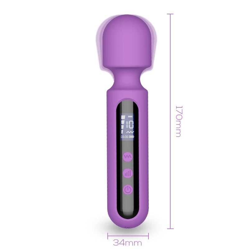 Whisper Wand Massager with Gigital Led Screen 17 cm