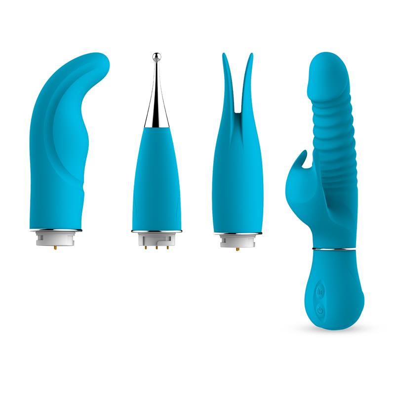 Eivian Interchangeable 4 Pieces Set Vibration and Thrusting