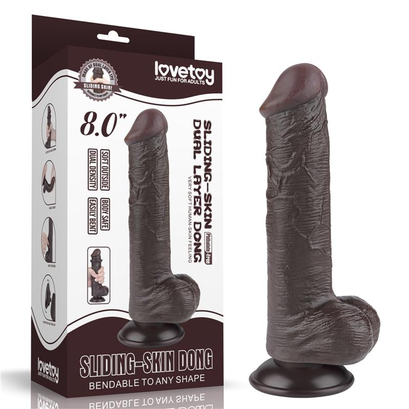 Sliding Skin Dual Layer Dildo 8