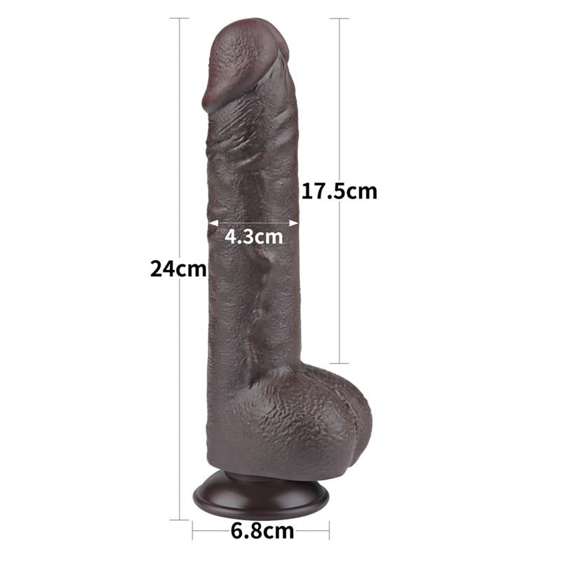 Sliding Skin Dual Layer Dildo 95