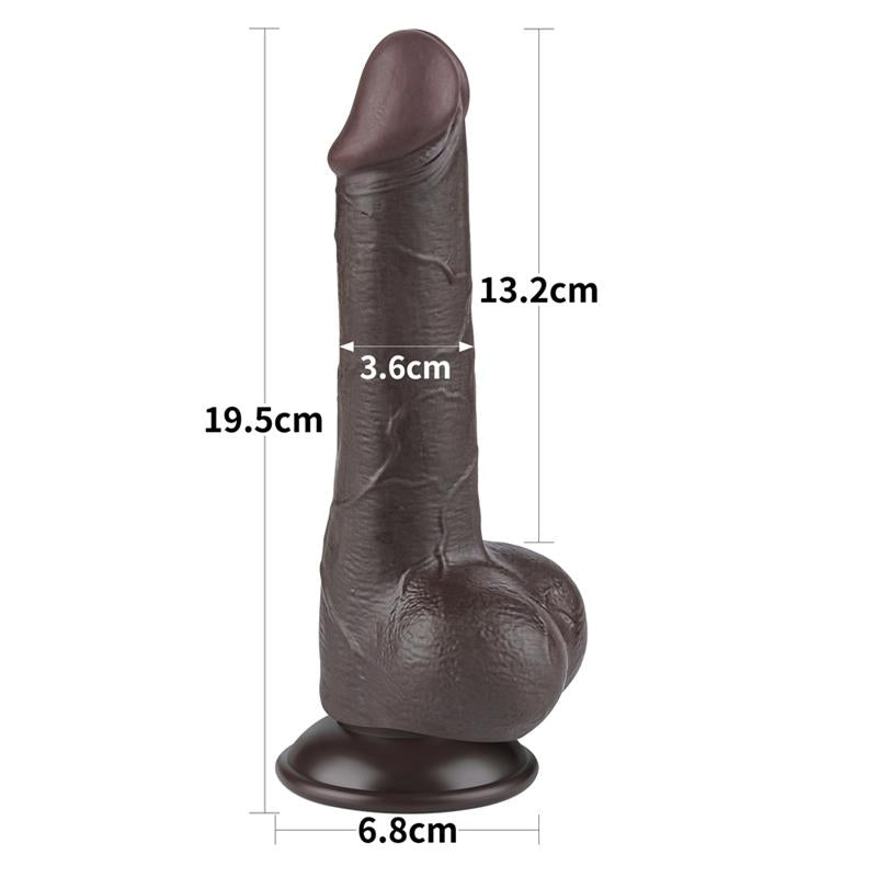 Sliding Skin Dual Layer Dildo 75