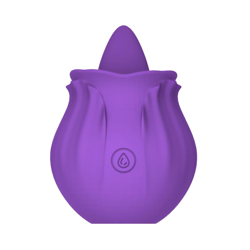 Purplerose Tongue Licking Vibrator USB Charge Dock Silicone