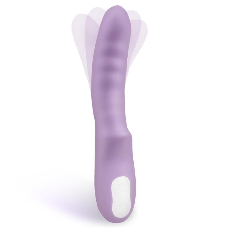 Brightpurple Vibe y Rotator Double Motor 360º USB Silicone