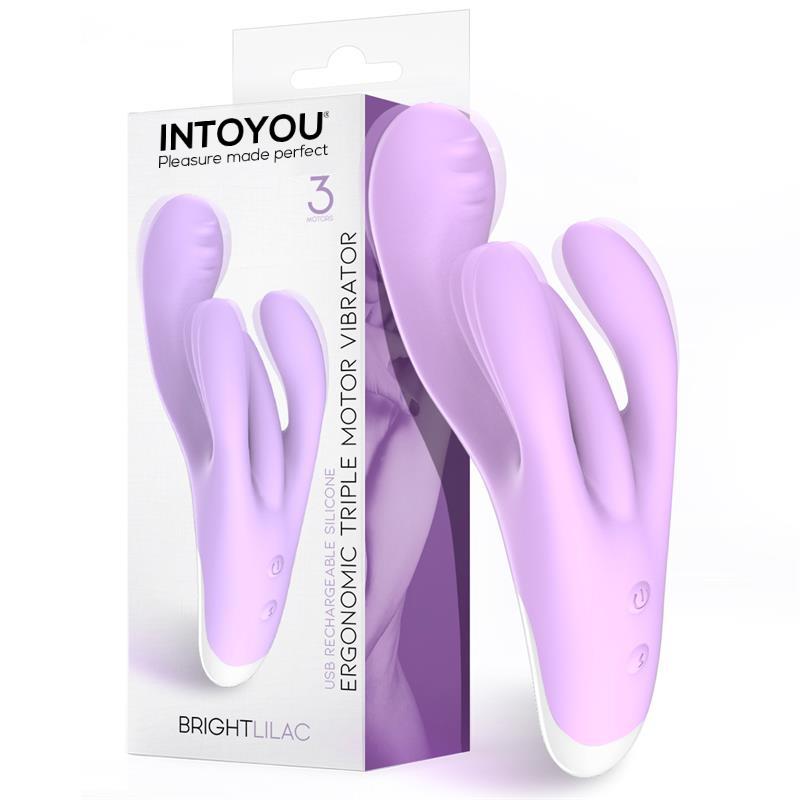 Brightlilac Vibe Triple Motor Ergonomic USB Silicone