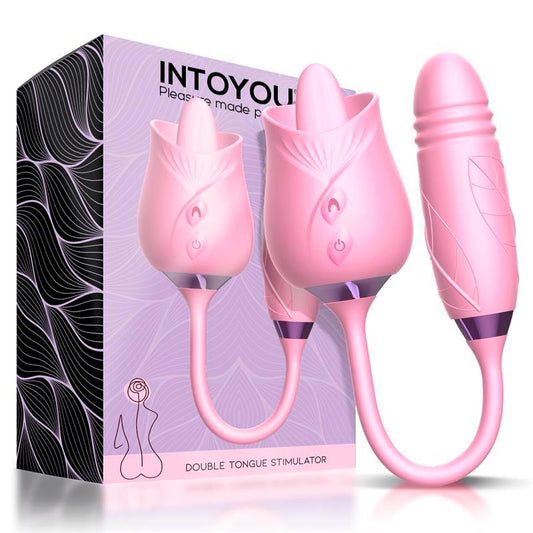 Martinella Double Tongue Cliris Stimulator and Thrusting Egg