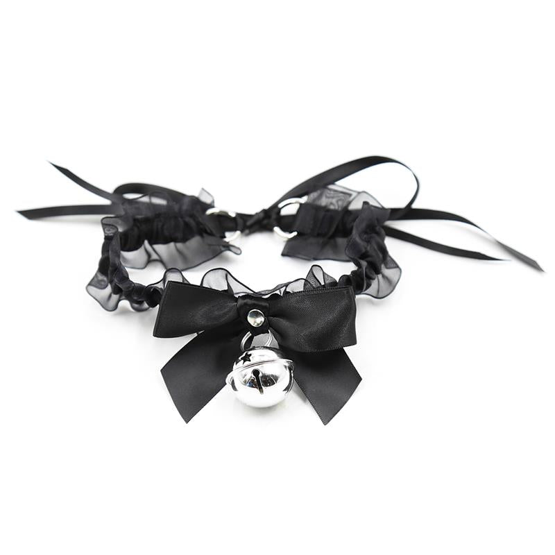 Collar with Bow Bell and Lace