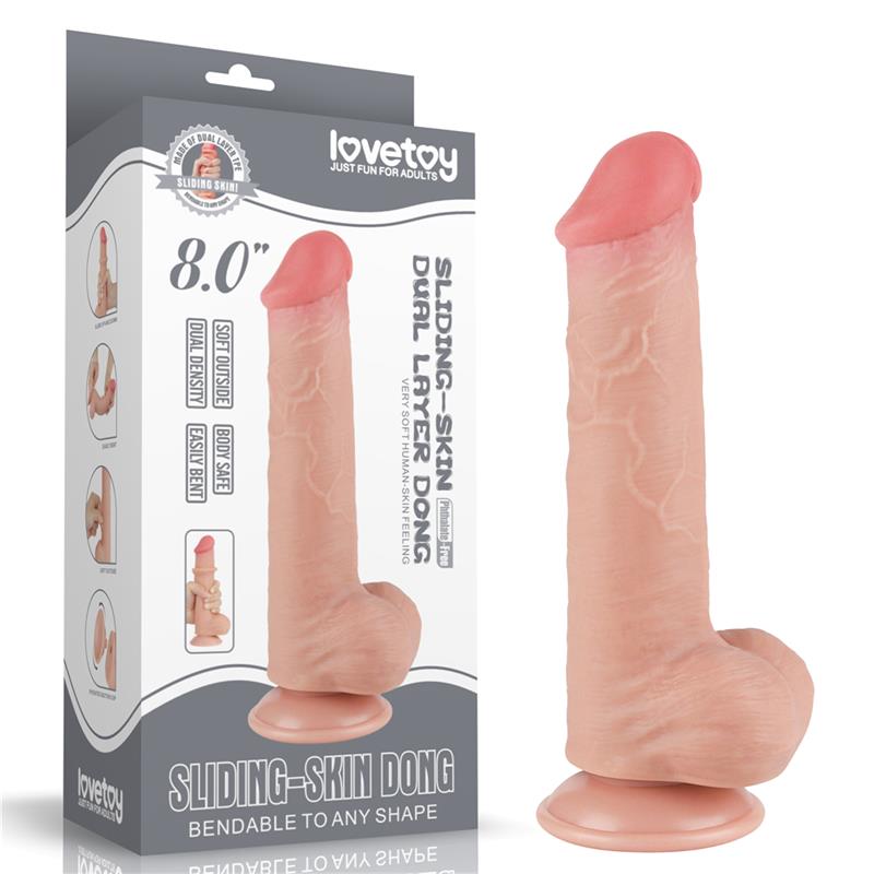 Sliding Skin Dual Layer Dildo 8