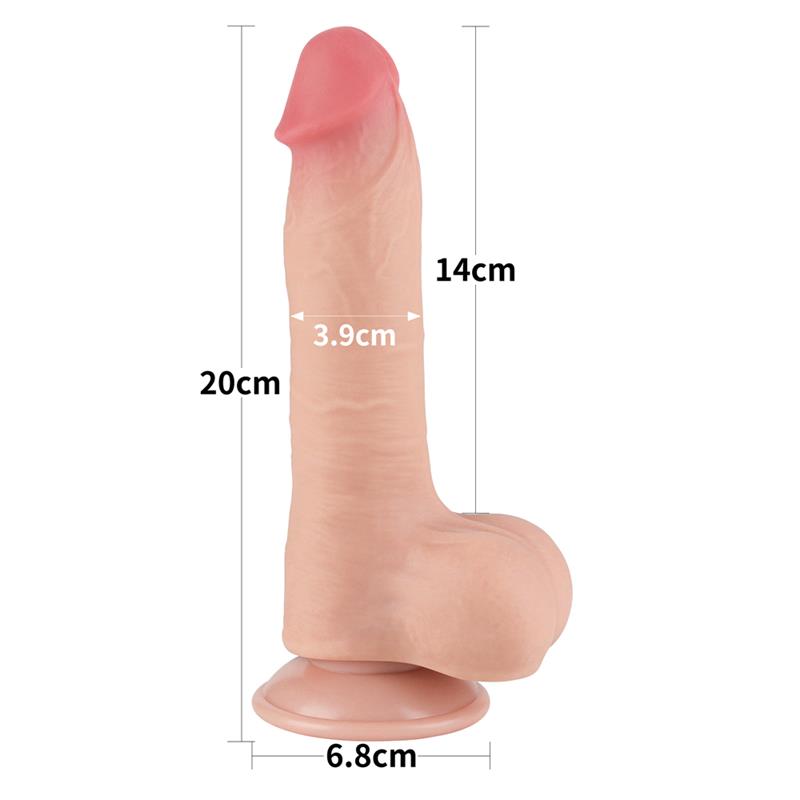 Sliding Skin Dual Layer Dildo 8