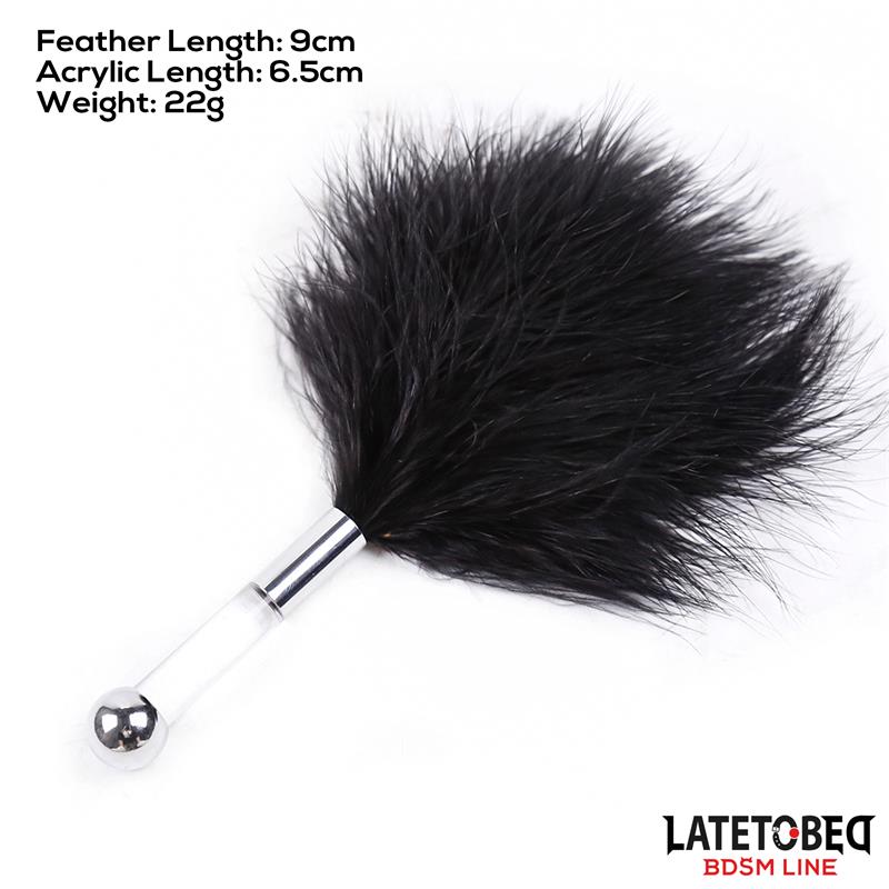 Feather Tickler with Acrylic Metal Handle