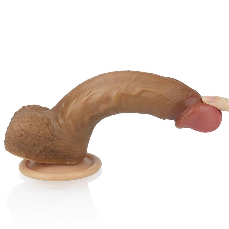 Dildo Nature 85 Liquid Silicone Brown