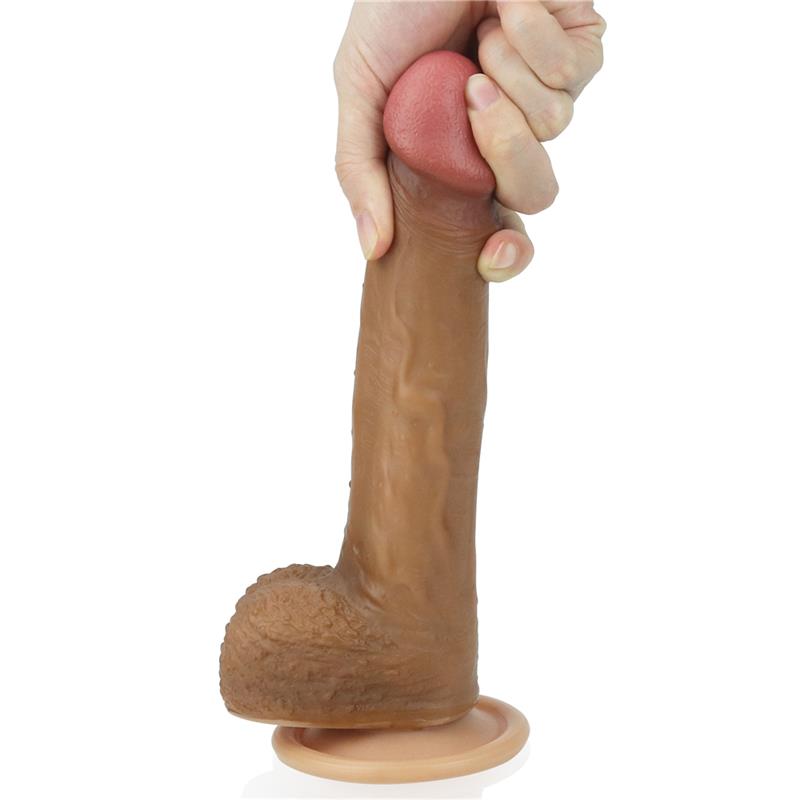 Dildo Nature 85 Liquid Silicone Brown