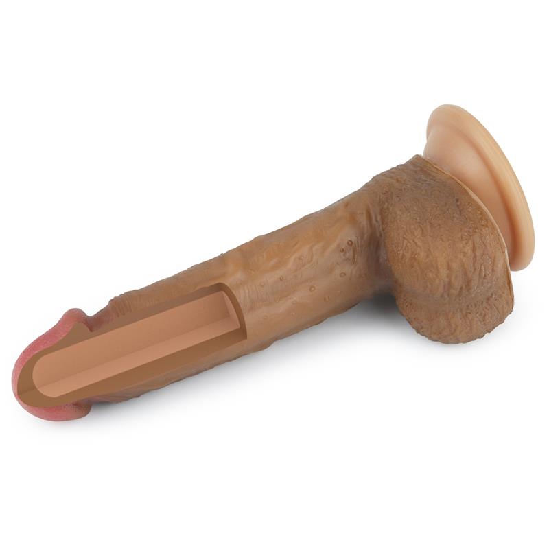 Dildo Nature 85 Liquid Silicone Brown