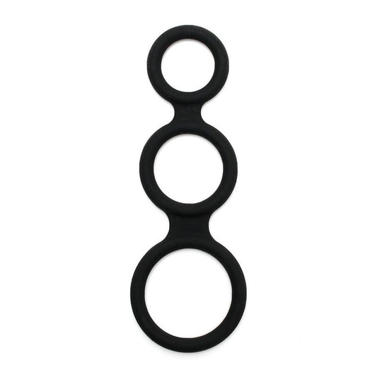 Triple Cock Ring Black