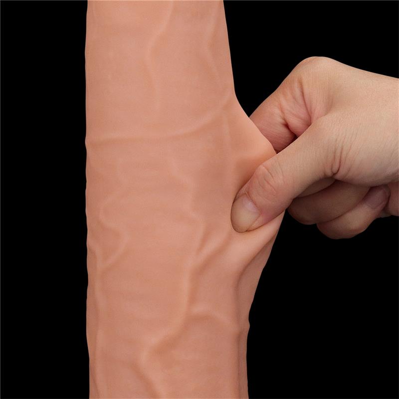 Dildo Dual Layer Sliding Skin 135