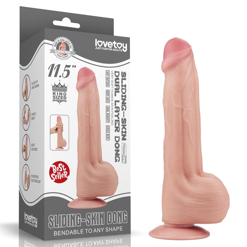 Dildo Dual Layer Sliding Skin 115