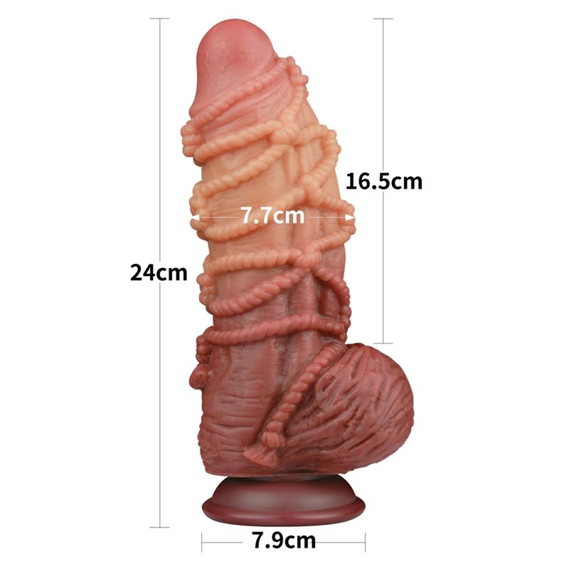 Dildo Dual Layer King Size Nature 95