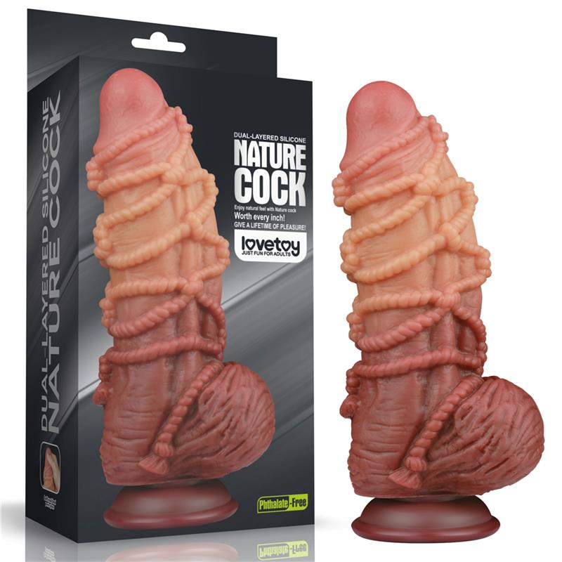 Dildo Dual Layer King Size Nature 95