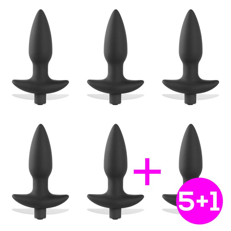 Pack 51 Spear Butt Plug with Vibration USB Silicone