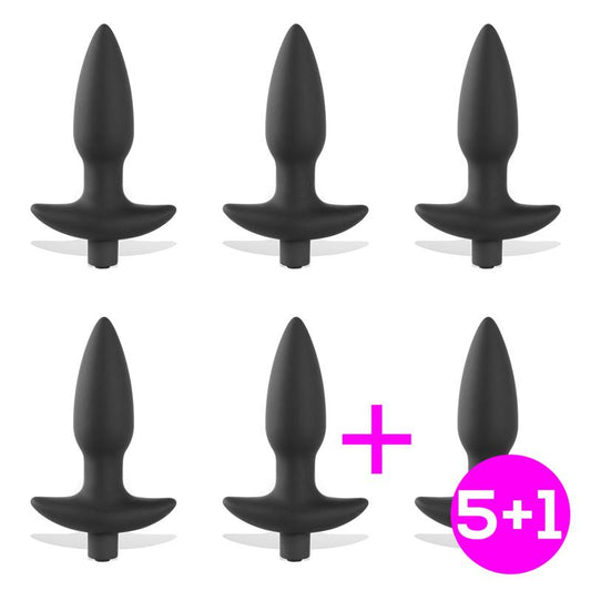 Pack 51 Spear Butt Plug with Vibration USB Silicone