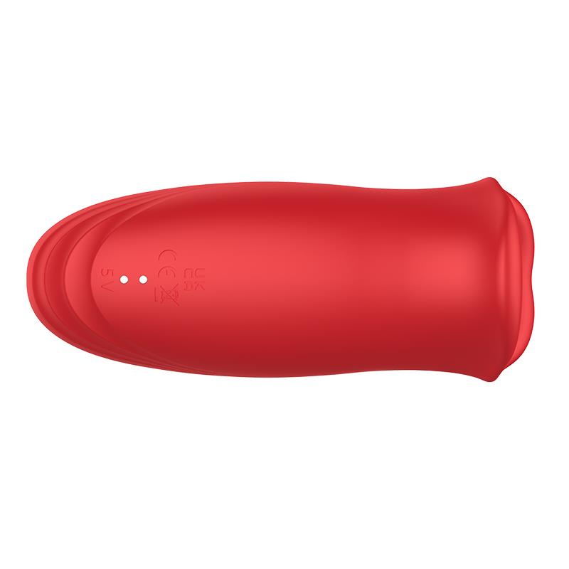 Ember Licking and Vibrating Mouth Shape Massager USB Silicone