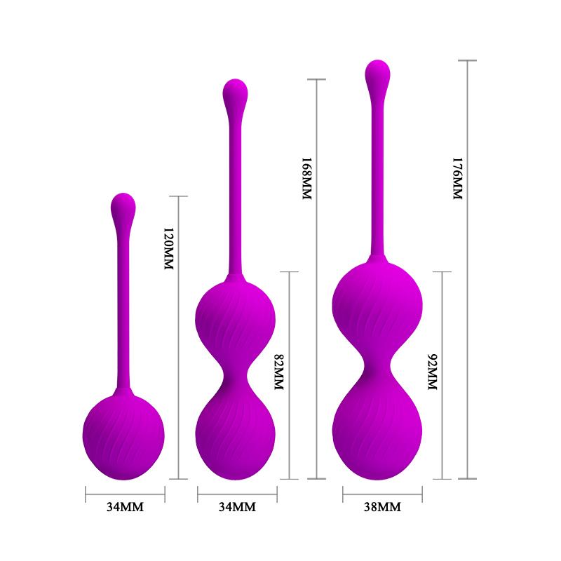 Pack 3 Kegel Balls Pink