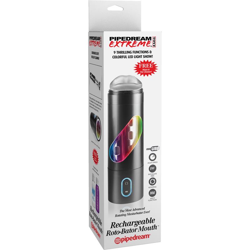 Pipedream Extreme Toyz Rechargeable Roto Bator Mouth