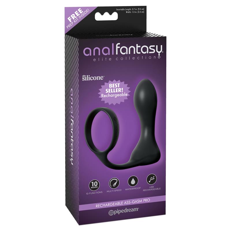 Rechargeable Ass Gam Black