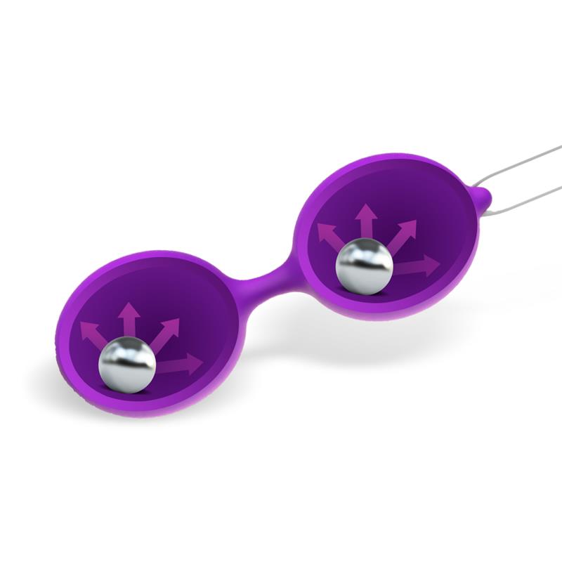 Misha Double Kegel Balls Silicone Purple