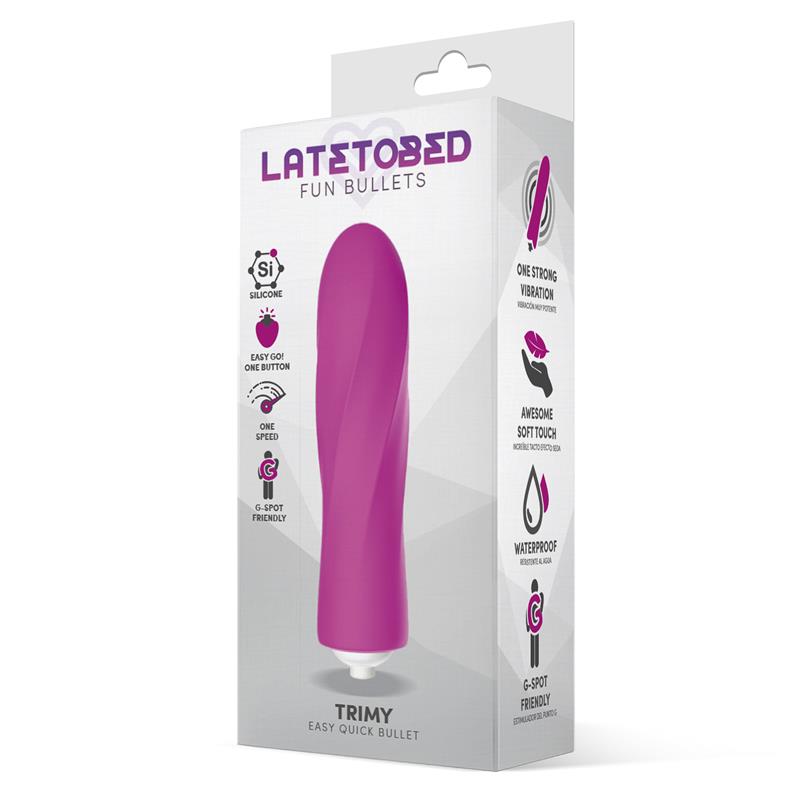 Trimy Easy Quick Vibrating Bullet Silicone Pink