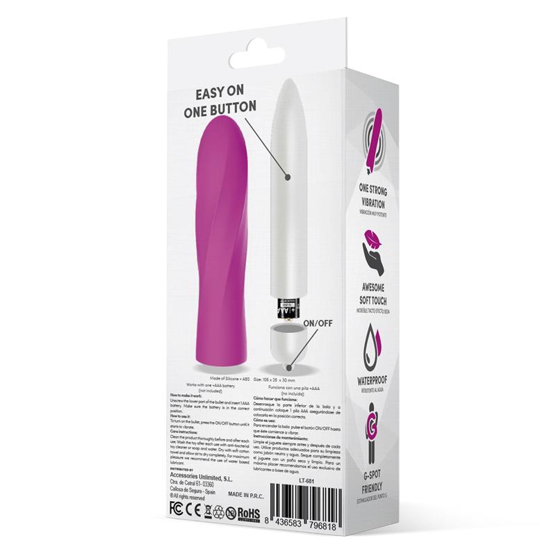 Trimy Easy Quick Vibrating Bullet Silicone Pink