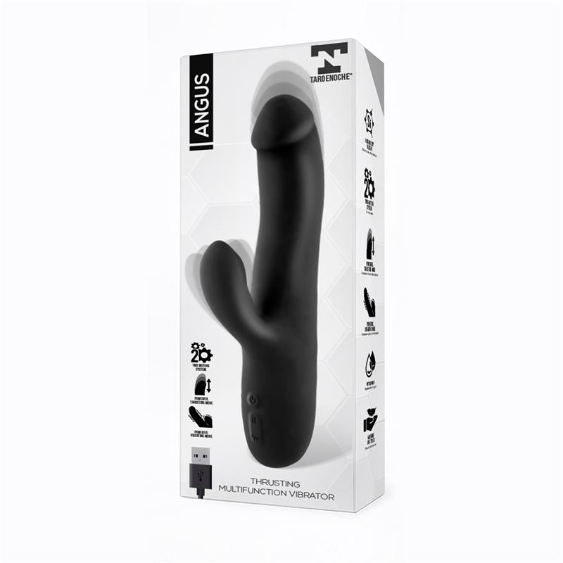 Angus Vibrator with Thrusting Movement 2 Motors Silicone USB