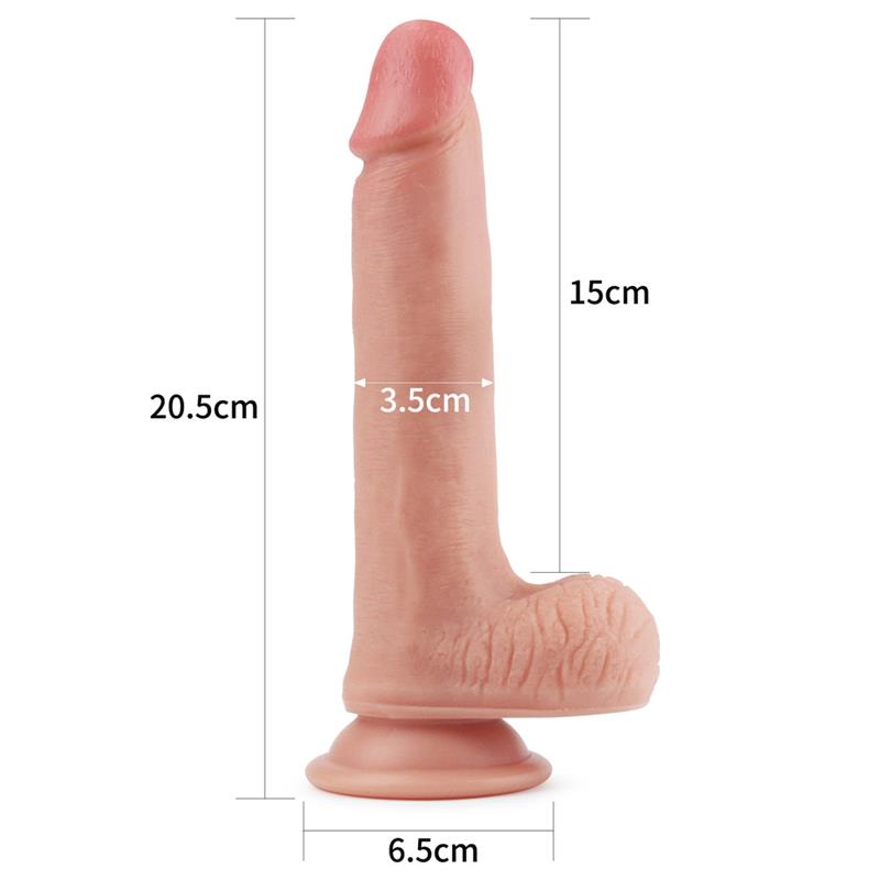 Dildo Nature 8 Liquid Silicone Flesh