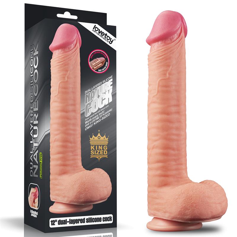 Dildo Nature 12 Dual Layer Flesh