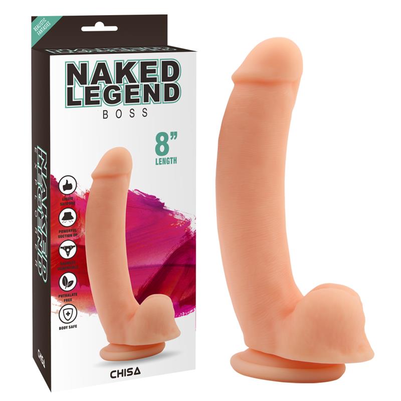 Dildo Boss 205 x 41 cm Silicone Flesh