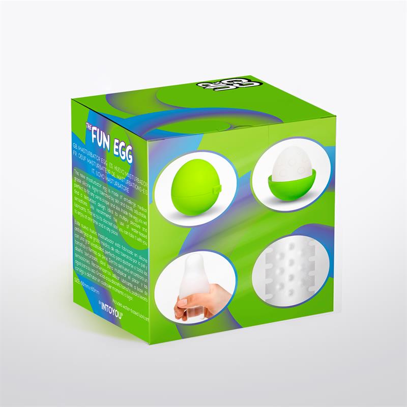 Bumpy Masturbator Egg Elastic Silicone Green