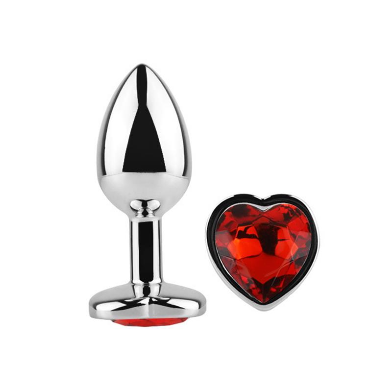 Plig Anal con Joya de Corazon Red Scarlet Talla M