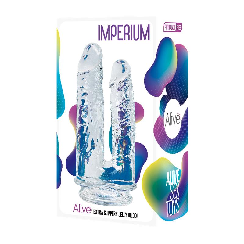 Imperium Double Dildo Jelly Clear