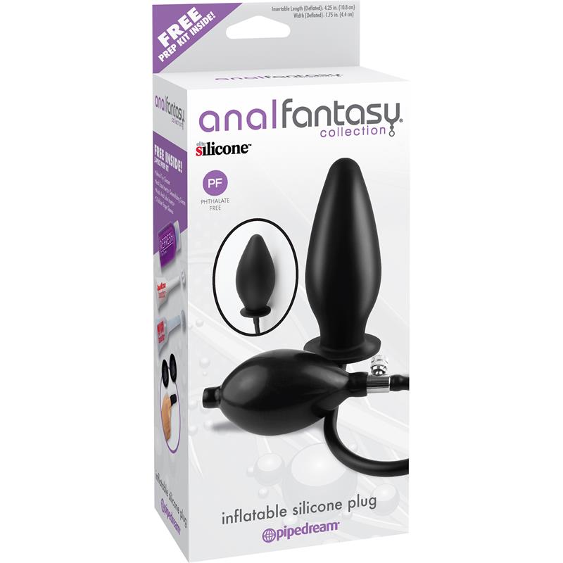 Inflatable Silicone Plug Colour Black