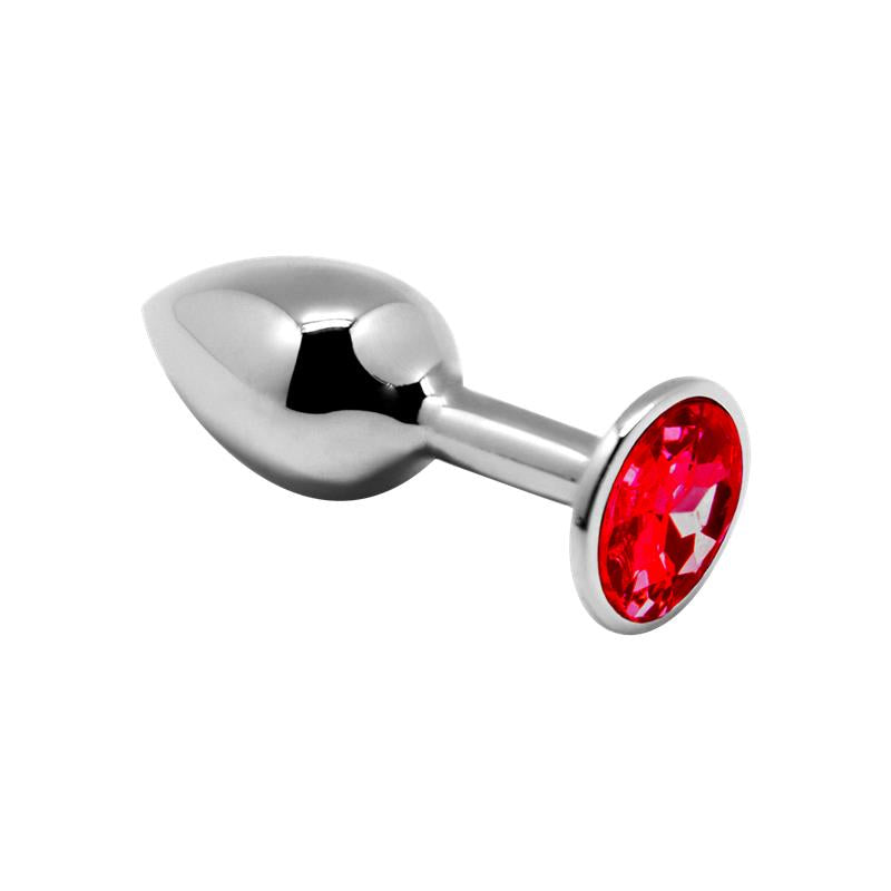 Anal Plug with Red Jewel Size M