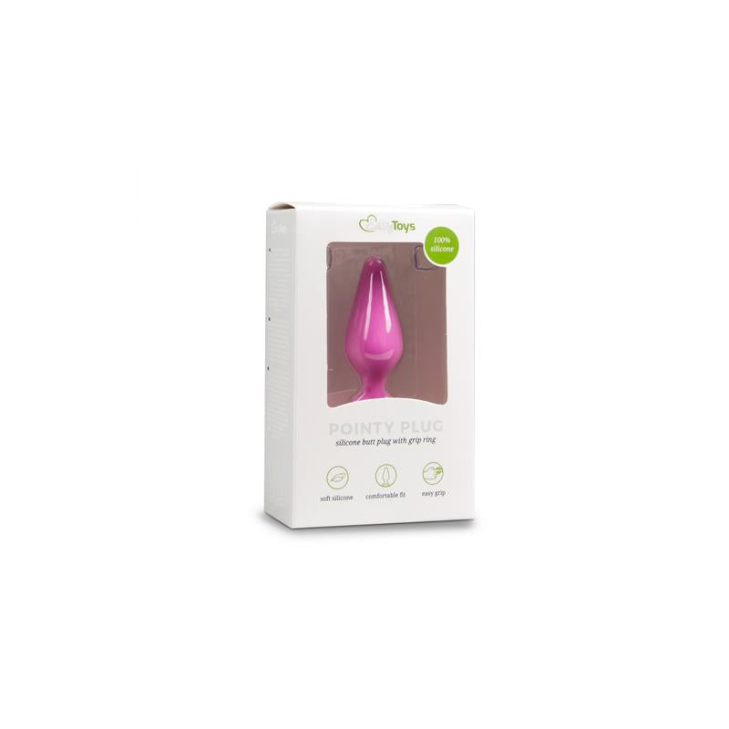 Pink Buttplugs With Pull Ring Medium