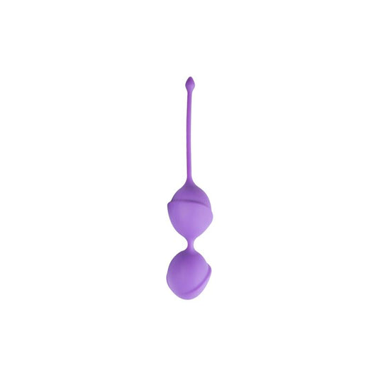 Double Vagina Balls Silicone Purple