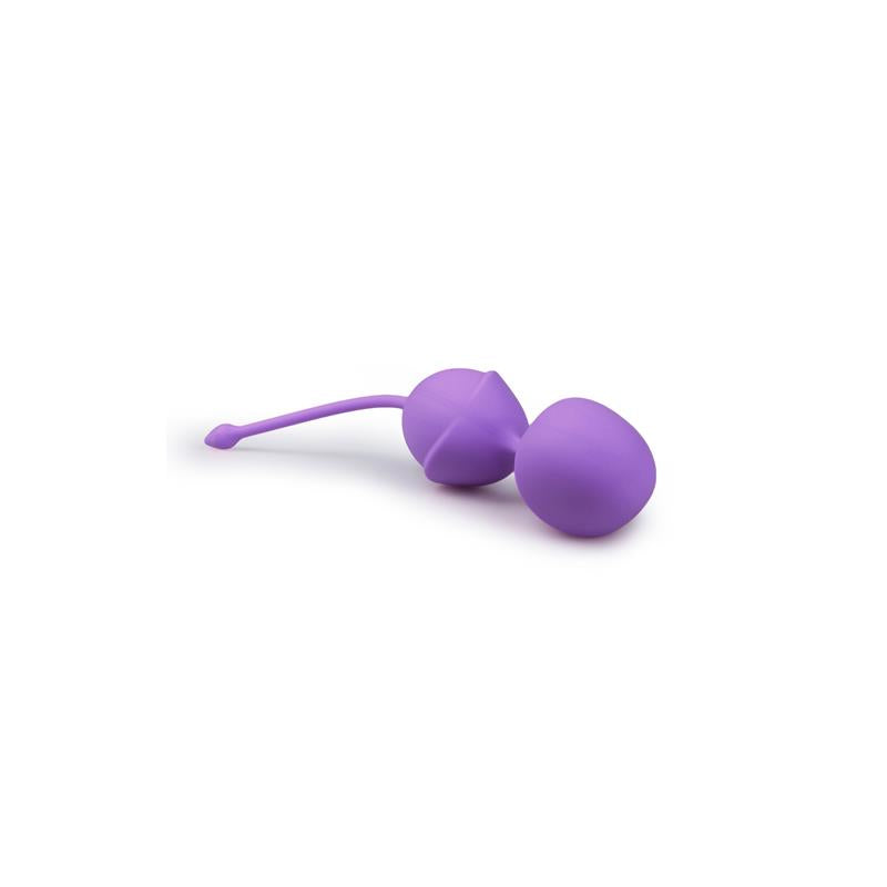 Double Vagina Balls Silicone Purple