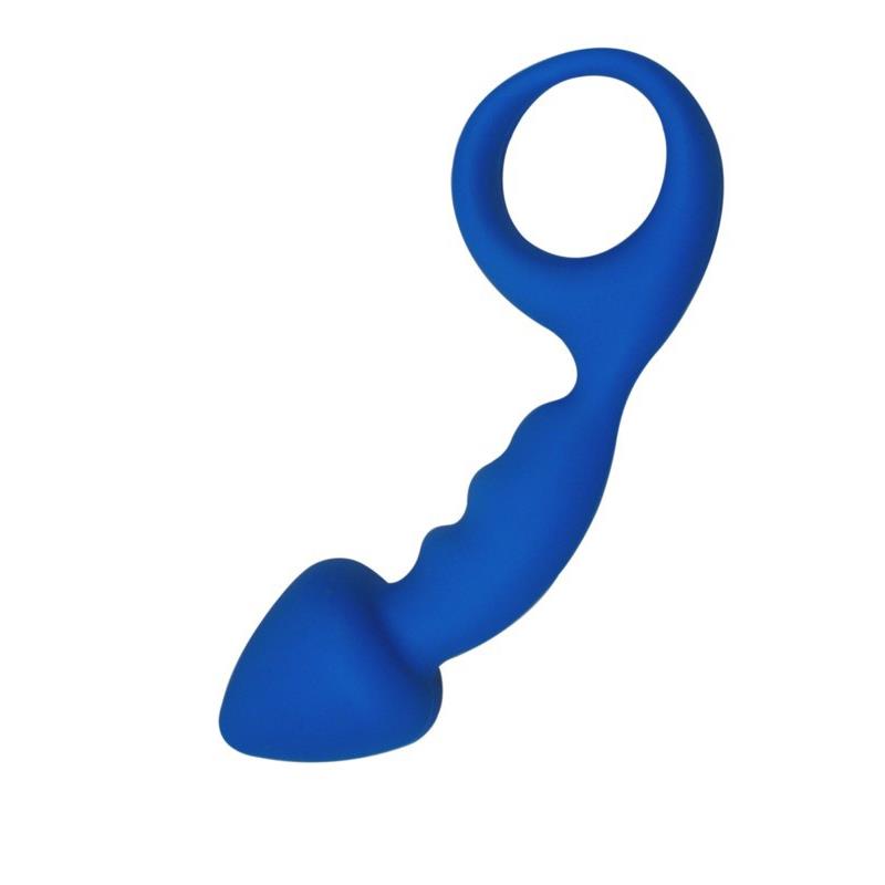 Butt Plug Budy Blue Silicone 13 cm