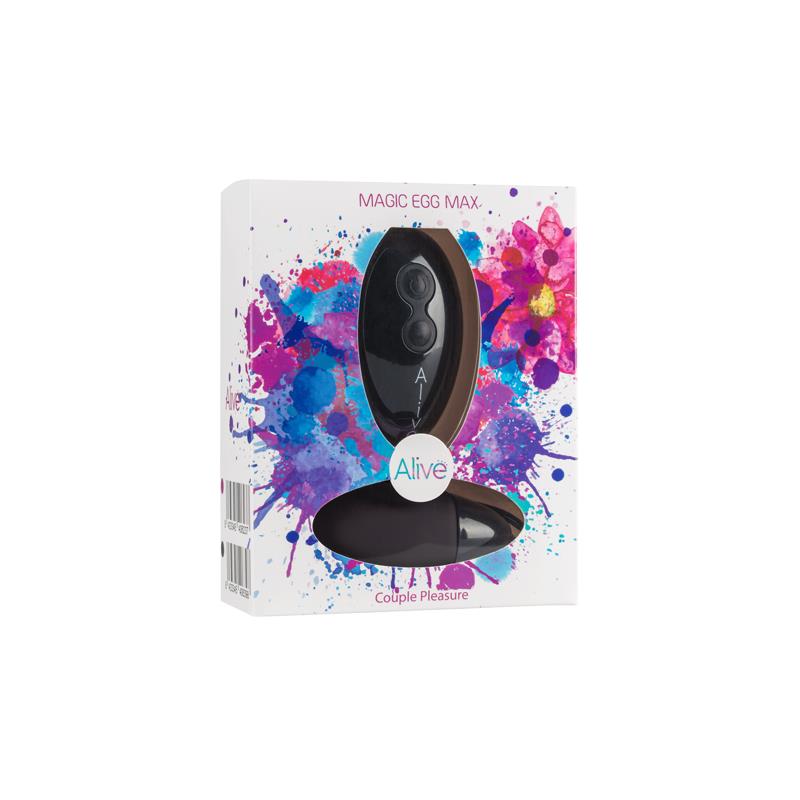 Vibrating Egg Magic Egg Max Black Silicone 85 cm