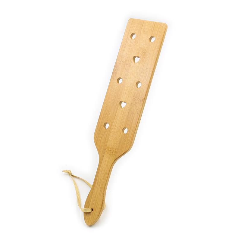 Bamboo Paddle with Hearts 33 cm