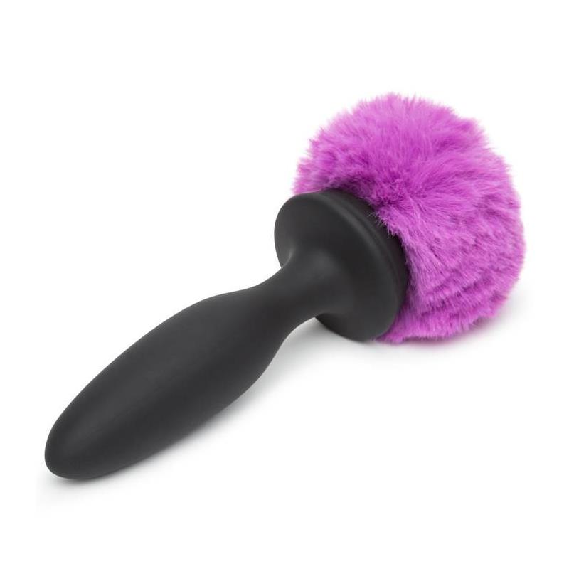 Butt Plug with Vibration and Remote Control Double Base Purple Medium